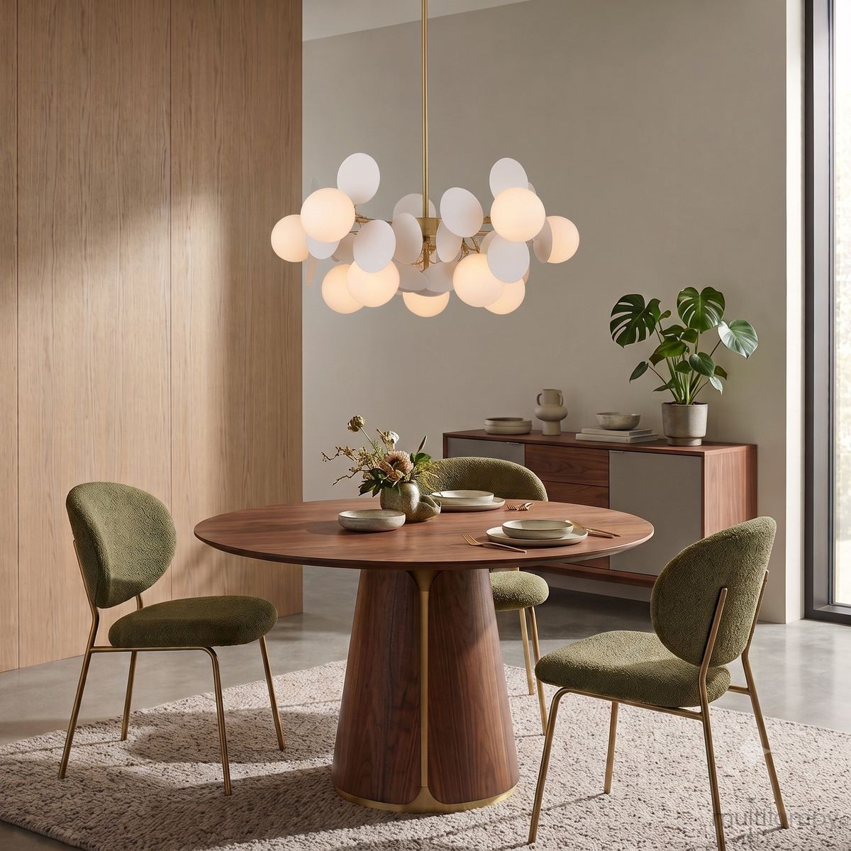 Chic-5 lampa wisząca 10xG9 złota biała ST-DL-2969P-5