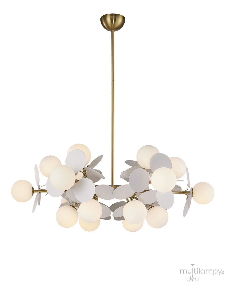 Chic-6 lampa wisząca 18xG9 złota biała ST-DL-2969P-6