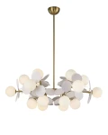 Chic-6 lampa wisząca 18xG9 złota biała ST-DL-2969P-6