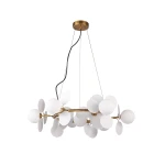 Chic-9 lampa wisząca 9xG9 złota biała ST-DL-2969P-9