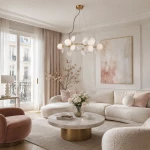 Chic-9 lampa wisząca 9xG9 złota biała ST-DL-2969P-9