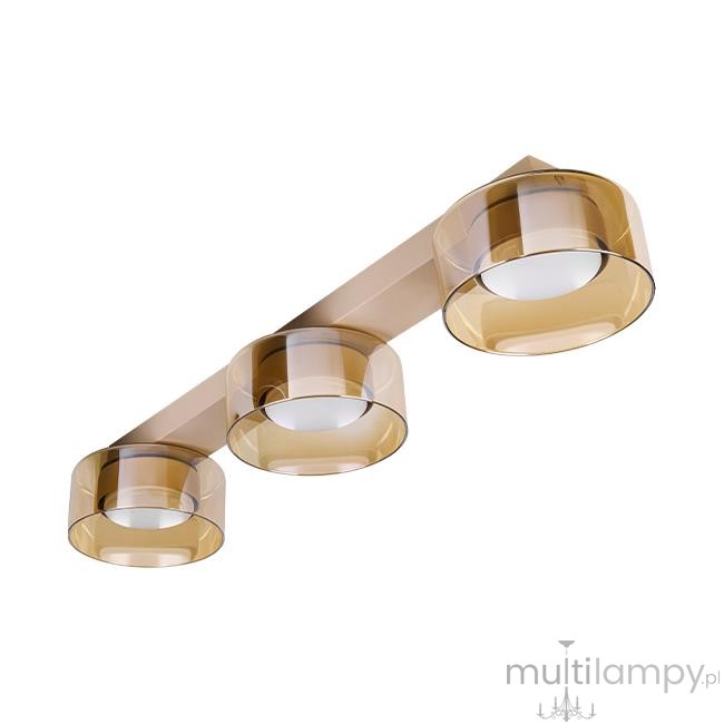 Glossy lampa sufitowa 3xGX53 beżowa