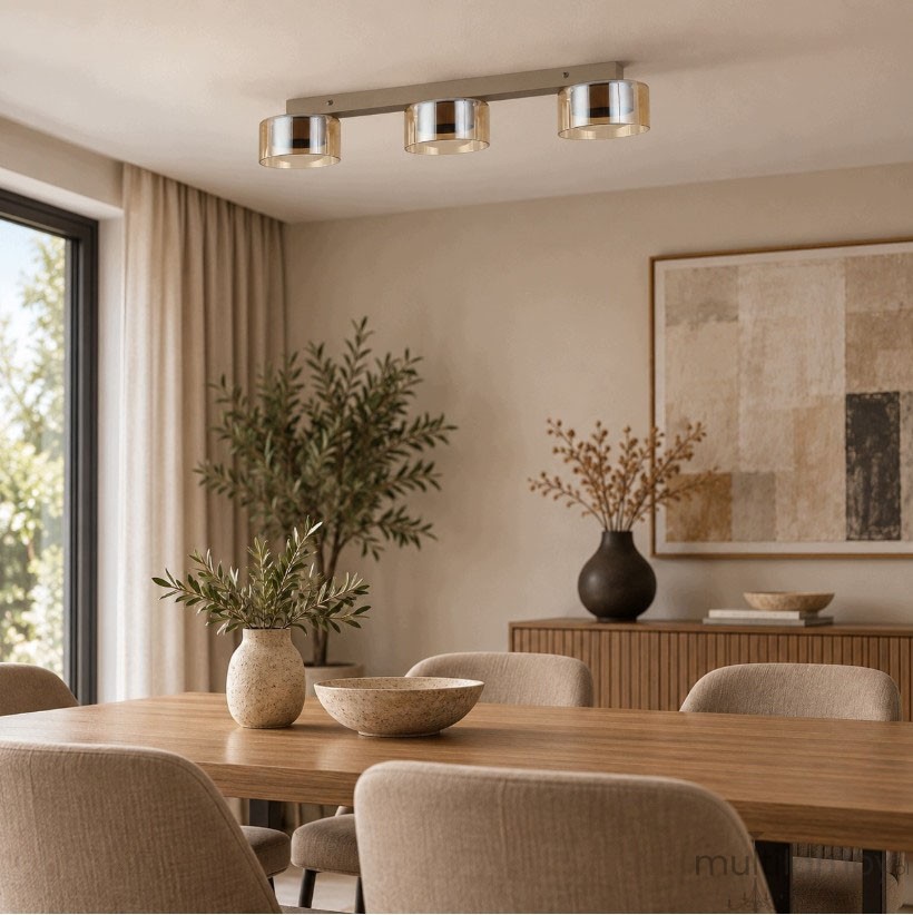 Glossy lampa sufitowa 3xGX53 beżowa