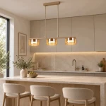 Glossy lampa wisząca 3xGX53 beżowa