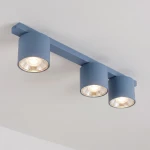 Nano lampa sufitowa 3xGU10 AR111 niebieska 1884/3
