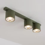 Nano lampa sufitowa 3xGU10 AR111 zielona oliwka 1885/3
