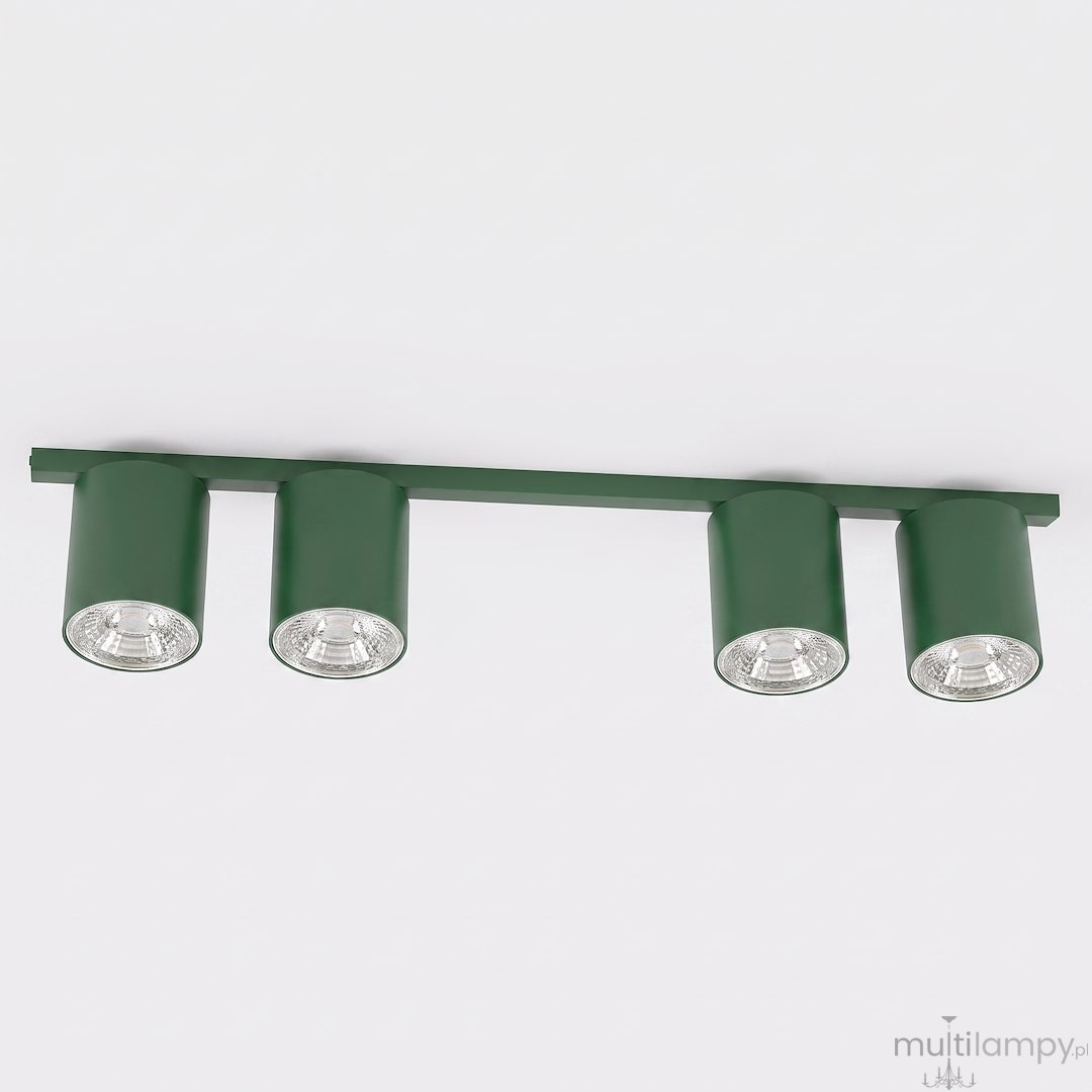 Nano lampa sufitowa 4xGU10 AR111 zielona oliwka 1885/4