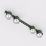 Nano lampa sufitowa 4xGU10 AR111 zielona oliwka 1885/4