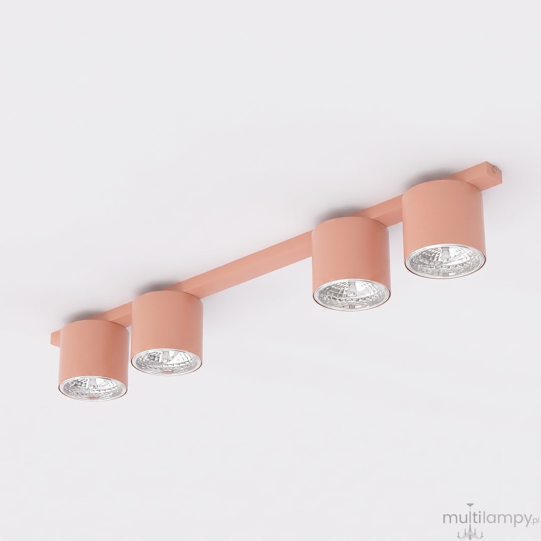 Nano lampa sufitowa 4xGU10 AR111 koral 1886/4