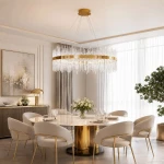 Hestia D100 lampa wisząca LED 60W złota ST-4999-100 mirror gold