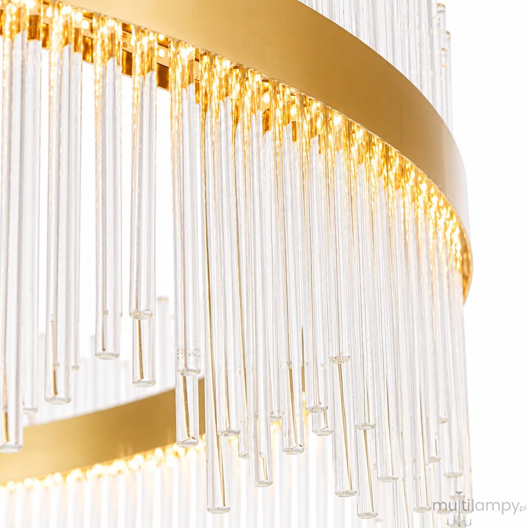 Hestia D100 lampa wisząca LED 60W złota ST-4999-100 mirror gold