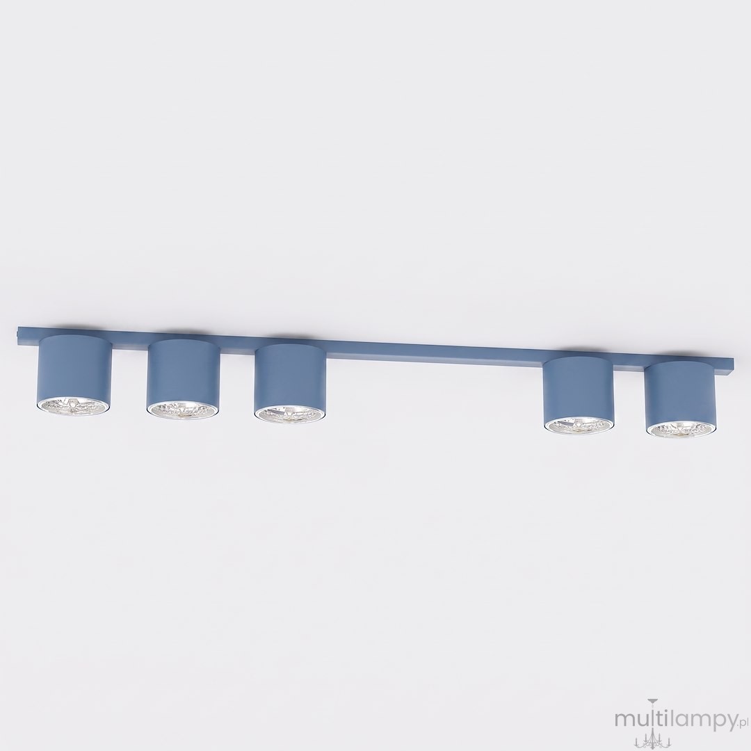 Nano lampa sufitowa 5xGU10 AR111 niebieska 1884/5