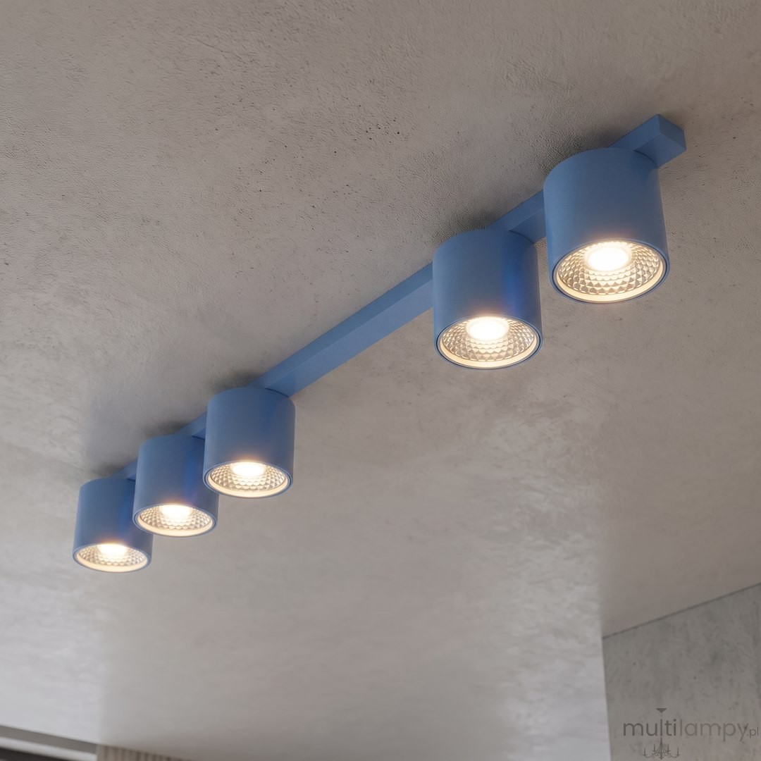 Nano lampa sufitowa 5xGU10 AR111 niebieska 1884/5