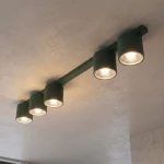Nano lampa sufitowa 5xGU10 AR111 zielona oliwka 1885/5