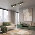 Nano lampa sufitowa 5xGU10 AR111 zielona oliwka 1885/5