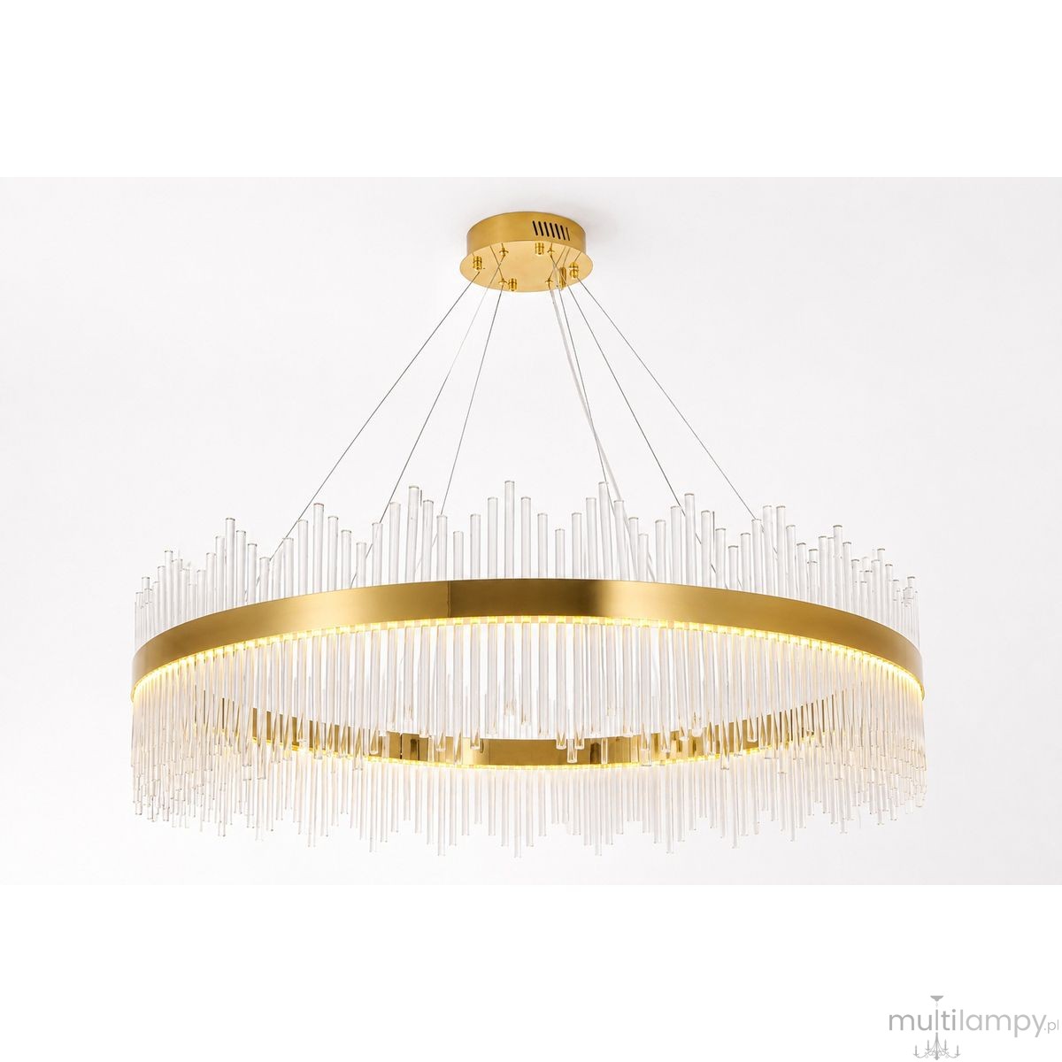 Hestia D120 lampa wisząca LED 70W złota ST-4999-120 mirror gold
