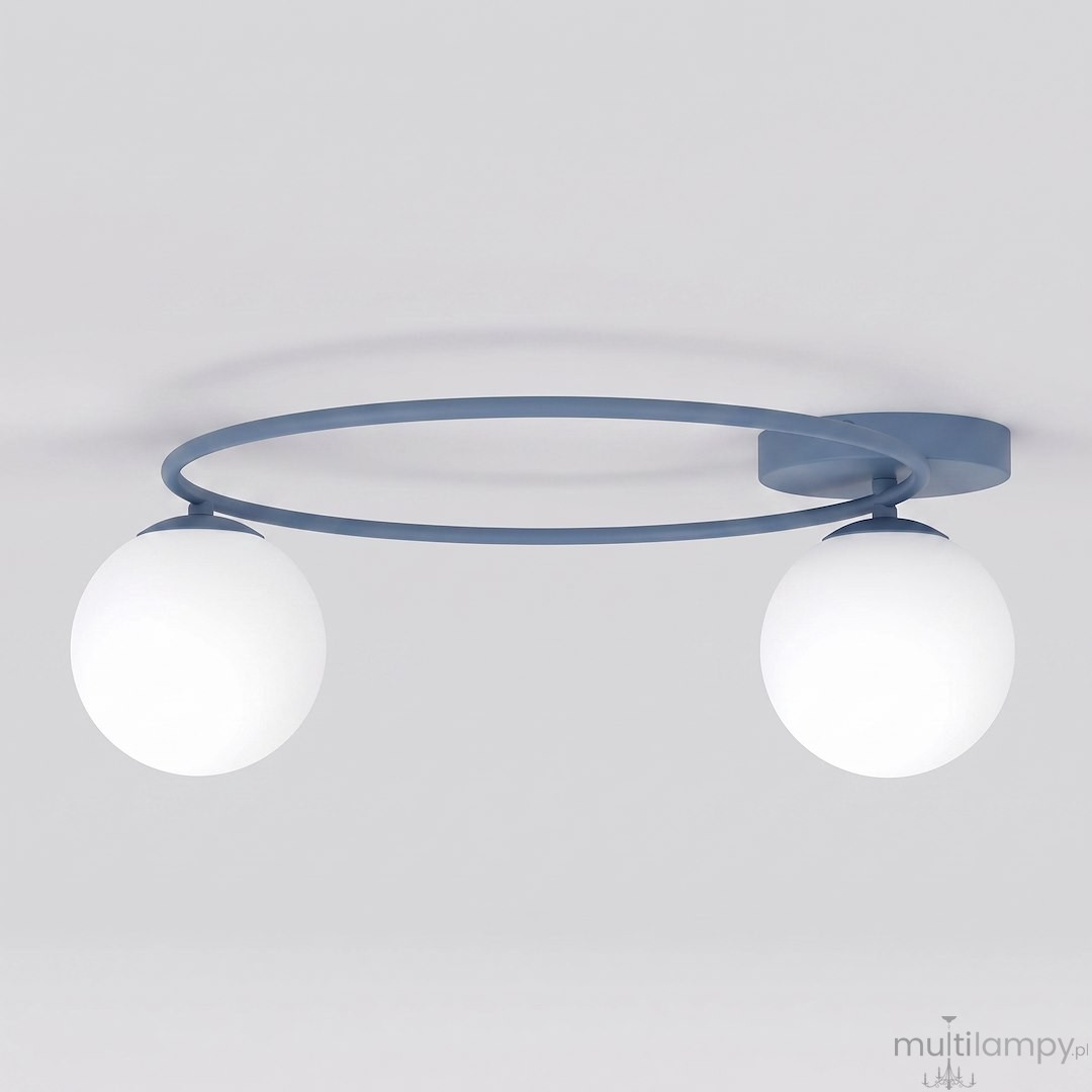 Sopra lampa sufitowa 2xE14 niebieska/biały 1893/2