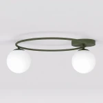 Sopra lampa sufitowa 2xE14 zielona oliwka/biały 1894/2