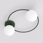 Sopra lampa sufitowa 2xE14 zielona oliwka/biały 1894/2