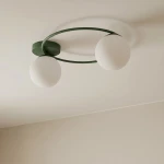 Sopra lampa sufitowa 2xE14 zielona oliwka/biały 1894/2