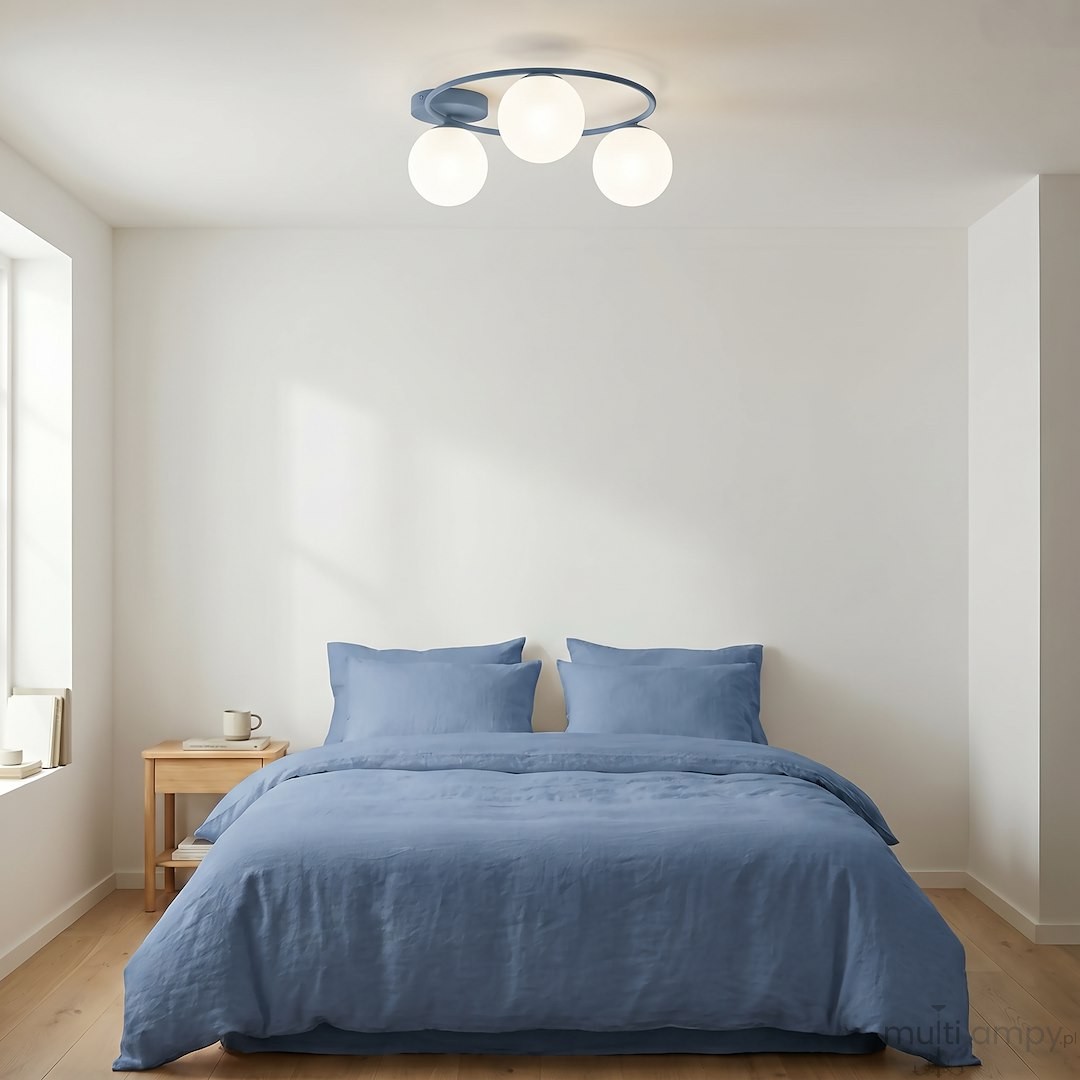 Sopra lampa sufitowa 3xE14 niebieska/biały 1893/3