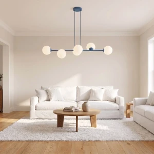Magnus lampa wisząca 6xE14 niebieska/biały 1875/6