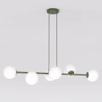 Magnus lampa wisząca 6xE14 zielona oliwka/biały 1876/6