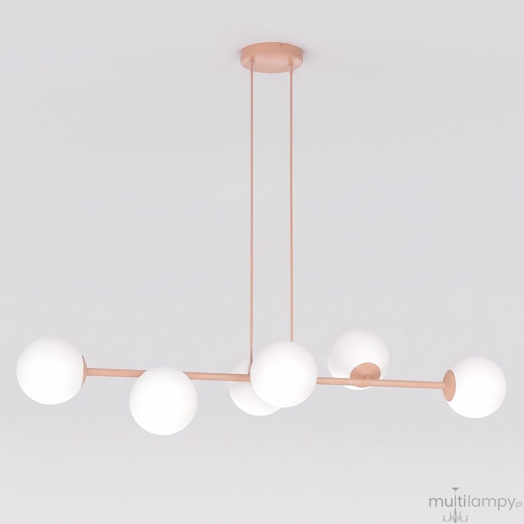 Magnus lampa wisząca 6xE14 koral/biały 1877/6