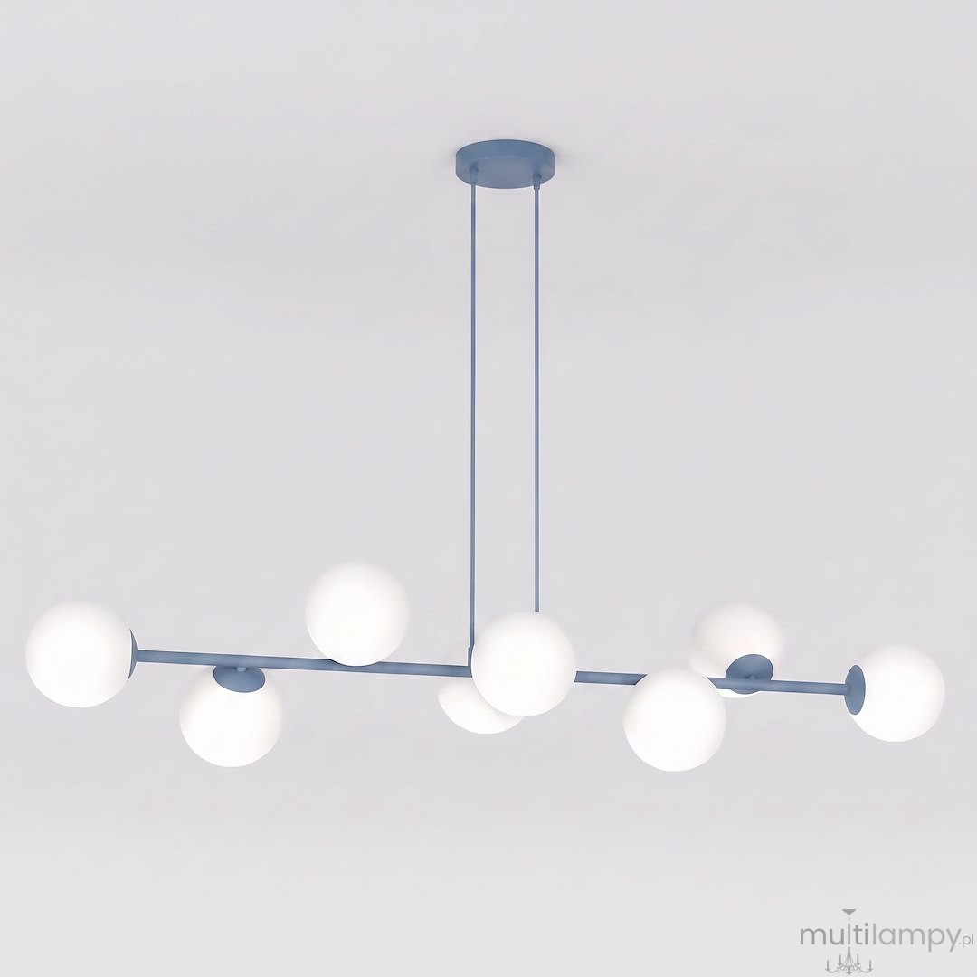 Magnus lampa wisząca 8xE14 niebieska/biały 1875/8
