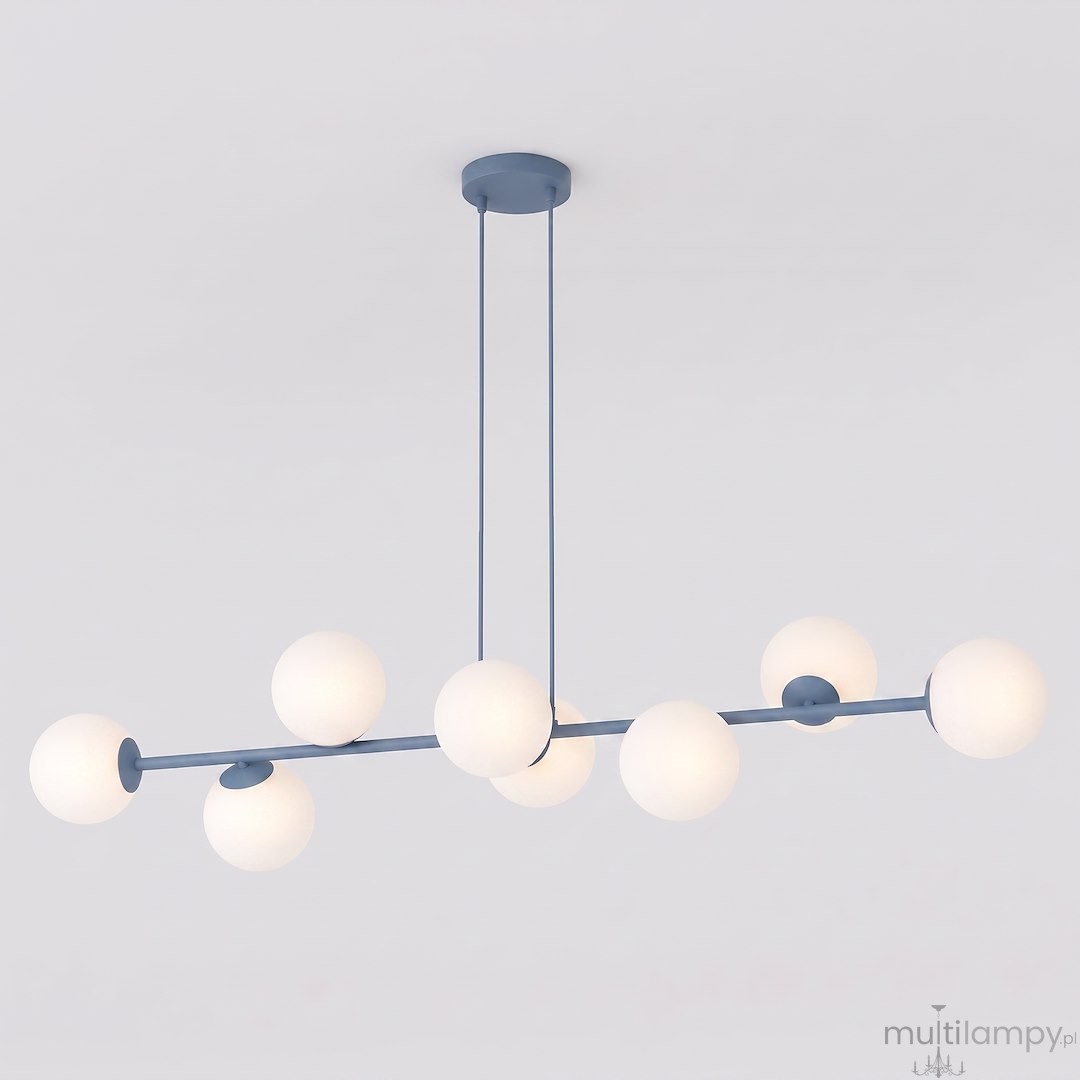 Magnus lampa wisząca 8xE14 niebieska/biały 1875/8