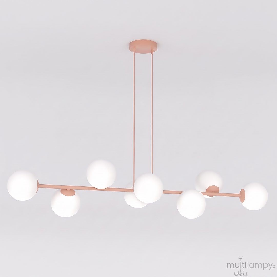 Magnus lampa wisząca 8xE14 koral/biały 1877/8