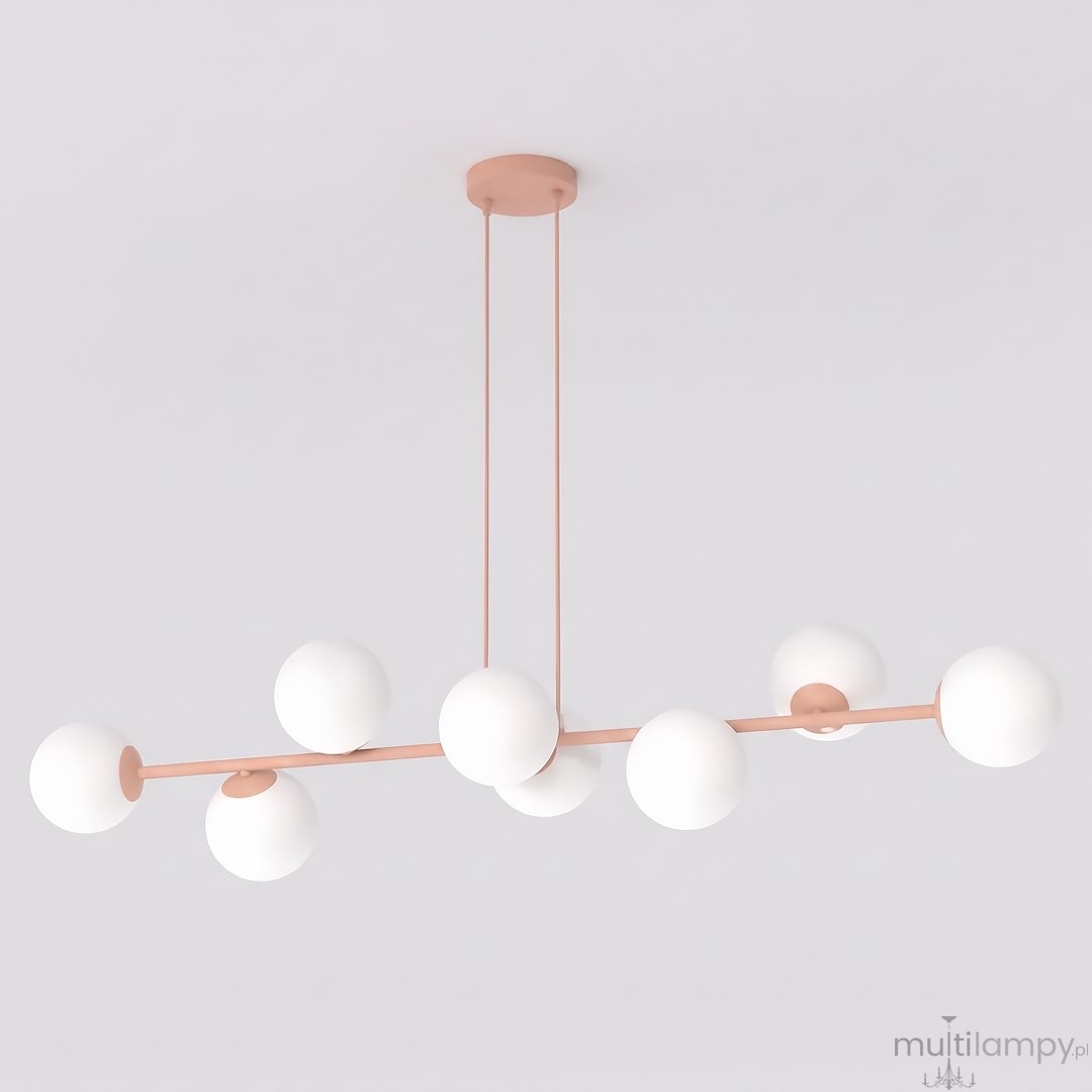Magnus lampa wisząca 8xE14 koral/biały 1877/8