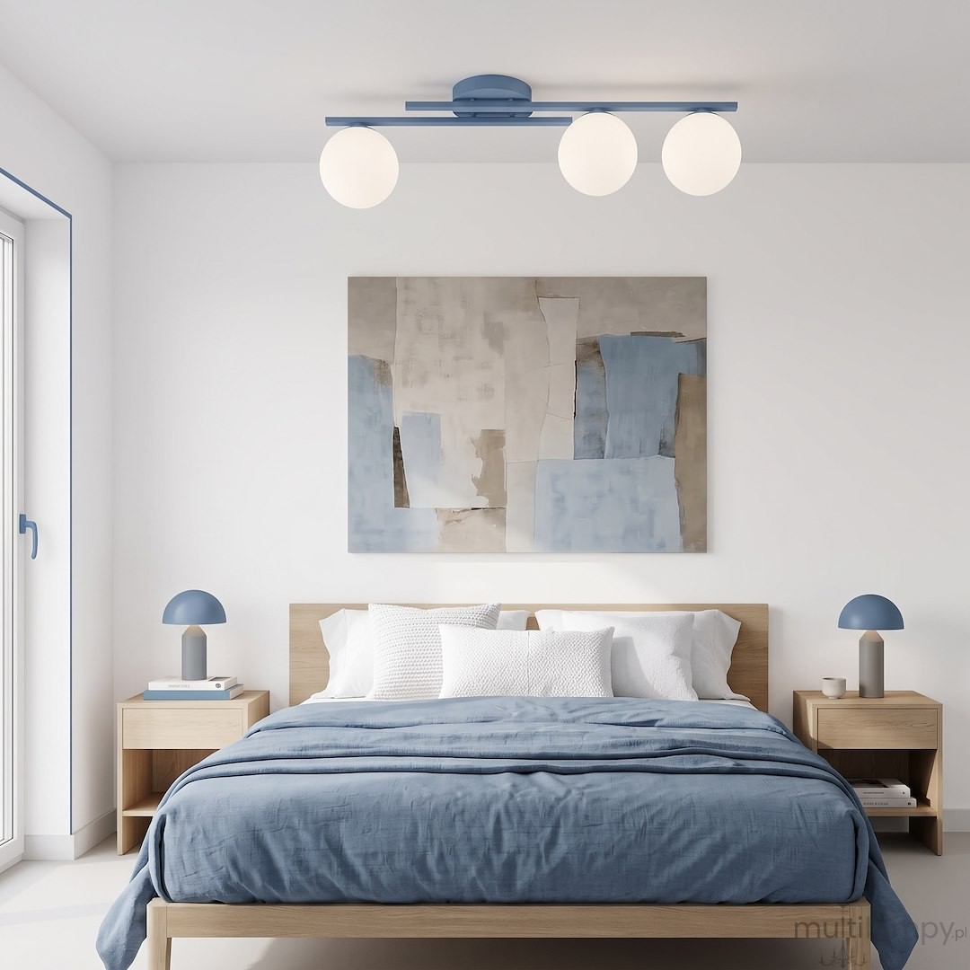 Kairo lampa sufitowa 3xE14 niebieska 1872/3
