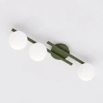 Kairo lampa sufitowa 3xE14 zielona oliwka 1873/3