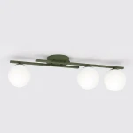 Kairo lampa sufitowa 3xE14 zielona oliwka 1873/3