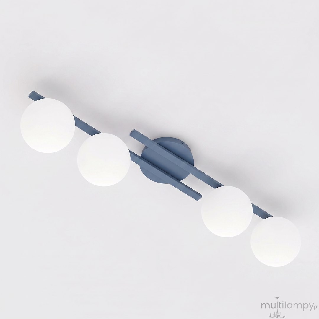 Kairo lampa sufitowa 4xE14 niebieska 1872/4