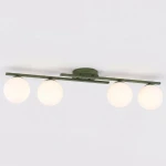 Kairo lampa sufitowa 4xE14 zielona oliwka 1873/4