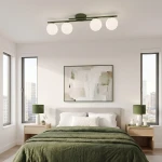 Kairo lampa sufitowa 4xE14 zielona oliwka 1873/4