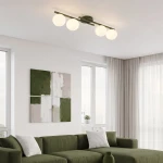 Kairo lampa sufitowa 4xE14 zielona oliwka 1873/4