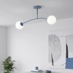 Pregos lampa sufitowa 2xE14 niebieska 1890/2