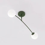 Pregos lampa sufitowa 2xE14 zielona oliwka 1891/2