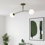Pregos lampa sufitowa 2xE14 zielona oliwka 1891/2