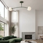 Pregos lampa sufitowa 2xE14 zielona oliwka 1891/2