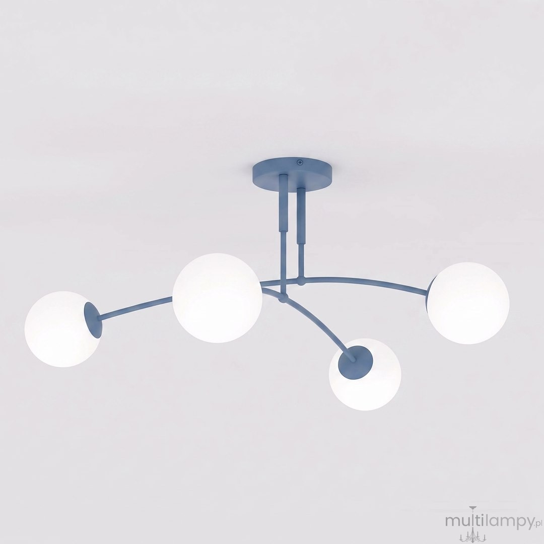 Pregos lampa sufitowa 4xE14 niebieska 1890/4