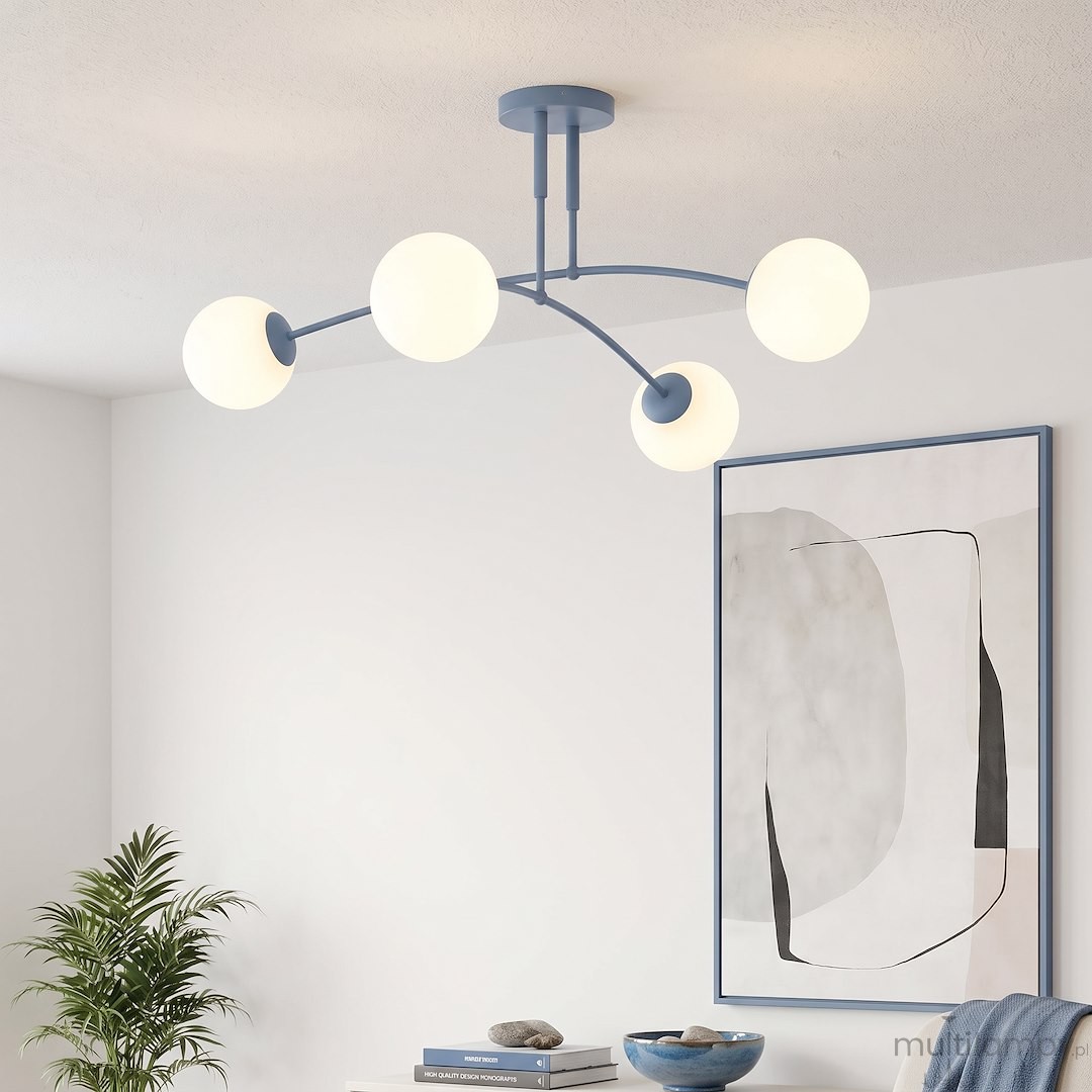 Pregos lampa sufitowa 4xE14 niebieska 1890/4