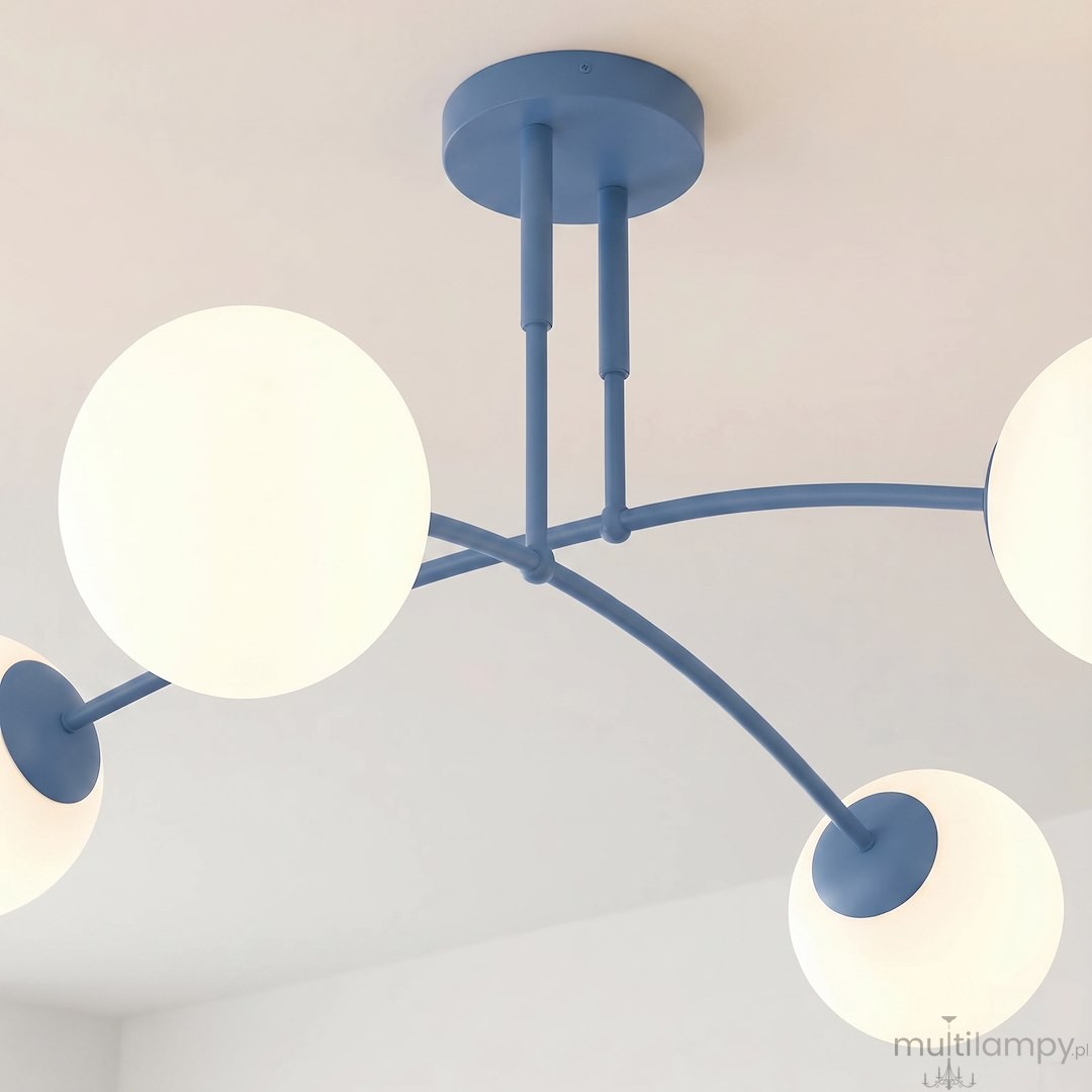 Pregos lampa sufitowa 4xE14 niebieska 1890/4
