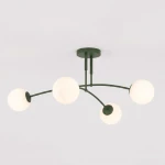 Pregos lampa sufitowa 4xE14 zielona oliwka 1891/4