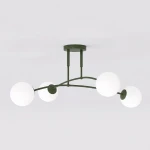 Pregos lampa sufitowa 4xE14 zielona oliwka 1891/4