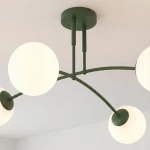 Pregos lampa sufitowa 4xE14 zielona oliwka 1891/4