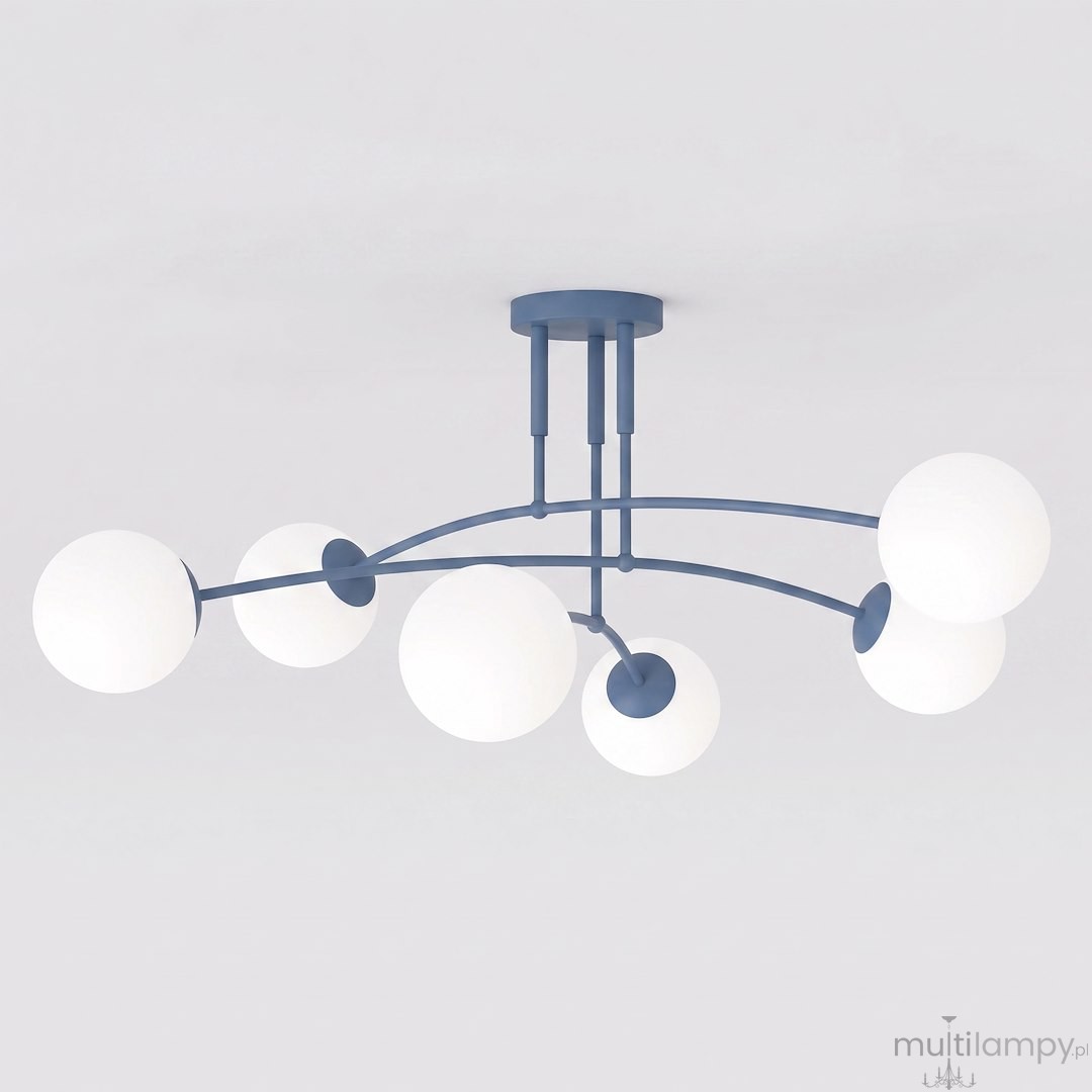 Pregos lampa sufitowa 6xE14 niebieska 1890/6